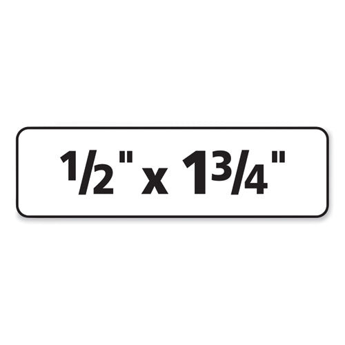Image of Avery® 06467 Removable Multi-Use Labels, Inkjet/laser Printers, 0.5 X 1.75, White, 80/sheet, 25 Sheets/pack