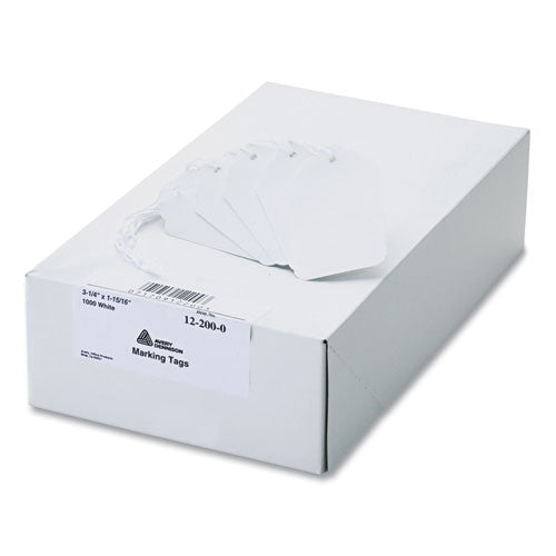 Image of Avery® 12200 Medium-Weight White Marking Tags, 3.25 x 1.94, 1,000/Box