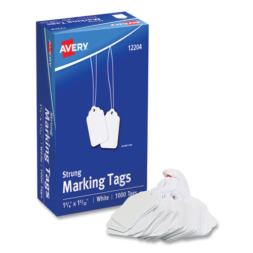 Image of Avery® 12204 Medium-Weight White Marking Tags, 1.75 x 1.09, 1,000/Box