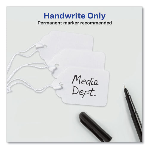 Image of Avery® 12204 Medium-Weight White Marking Tags, 1.75 x 1.09, 1,000/Box