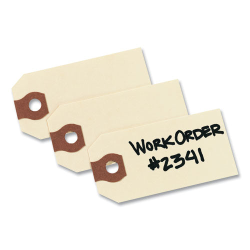 Image of Avery® AVE12301 Unstrung Shipping Tags, 11.5 pt Stock, 2.75 x 1.38, Manila, 1,000/Box