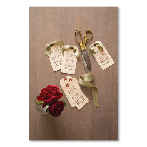 Image of Avery® 12505/11-505 Strung Shipping Tags, 11.5 pt Stock, 4.75 x 2.38, Manila, 1,000/Box