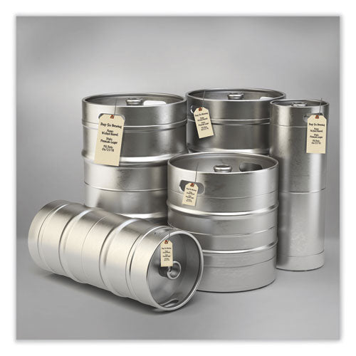 Image of Avery® 12601 Double Wired Shipping Tags, 11.5 pt Stock, 2.75 x 1.38, Manila, 1,000/Box