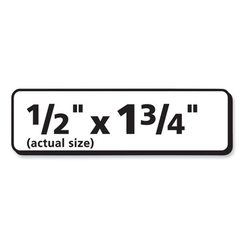 Image of PRES-a-plyÂ® Labels, Inkjet/laser Printers, 0.5 X 1.75, White, 80/sheet, 100 Sheets/pack