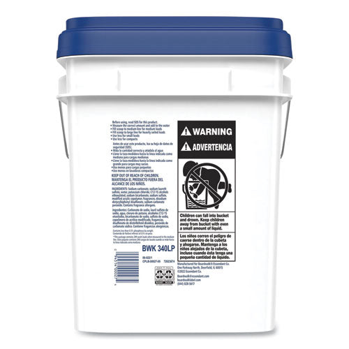 Image of Boardwalk® BWK340LP Powder Laundry Detergent, Low Foam, Crisp Clean Scent, 18 lb Pail
