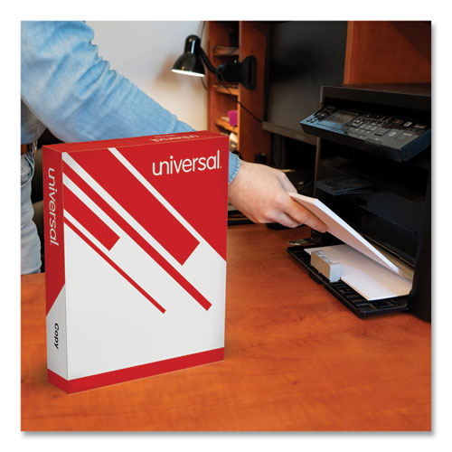 Image of Universal® UNV21200 Copy Paper, 92 Bright, 20 lb Bond Weight, 8.5 x 11, White, 500 Sheets/Ream, 10 Reams/Carton
