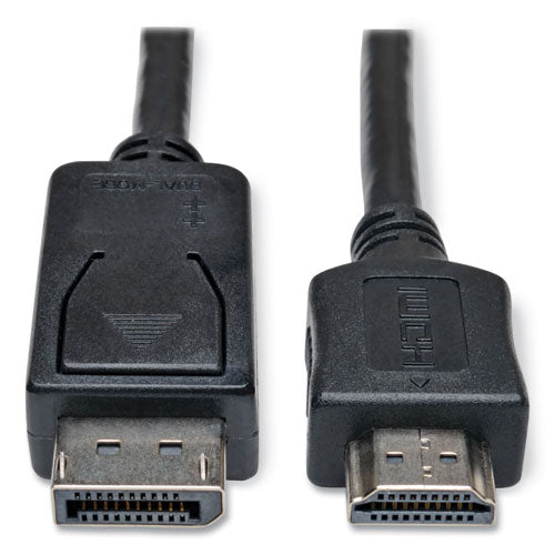 Image of Tripp Lite by Eaton DisplayPort to HDMI Cable Adapter (M/M), 6 ft, Black