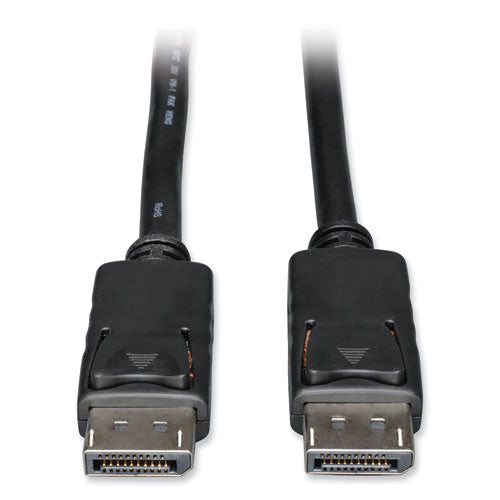 Image of Tripp Lite by Eaton DisplayPort Cable with Latches, 3 ft, Black