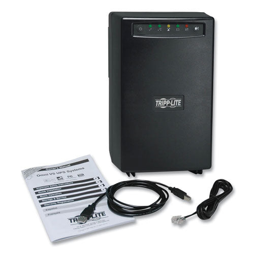 Image of Tripp Lite by Eaton OmniVS Line-Interactive UPS Extended Run Tower, 8 Outlets, 1,500 VA, 690 J