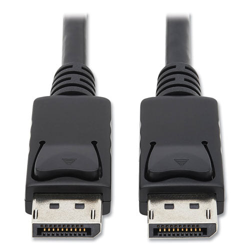 Image of Tripp Lite by Eaton DisplayPort Cable with Latches (M/M), 6 ft, Black