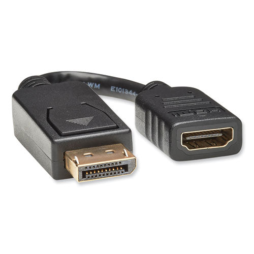 Image of Tripp Lite by Eaton P136-000 DisplayPort to HDMI Adapter Cable, 6", Black