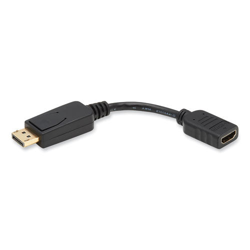Image of Tripp Lite by Eaton P136-000 DisplayPort to HDMI Adapter Cable, 6", Black