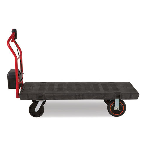 Image of Rubbermaid® Commercial 2173661 Motorized Kit For 30" X 60" Platform Trucks, Large, Dc Motor, 60 V Lithium-Ion Battery, 0.5 Mph To 3 Mph, Black/red