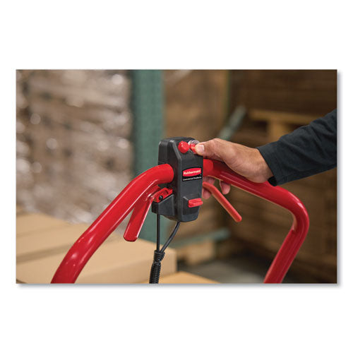 Image of Rubbermaid® Commercial 2173661 Motorized Kit For 30" X 60" Platform Trucks, Large, Dc Motor, 60 V Lithium-Ion Battery, 0.5 Mph To 3 Mph, Black/red