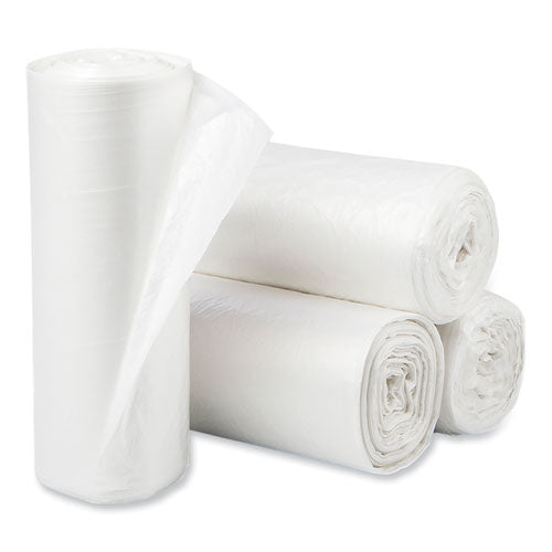 Image of Pitt Plastics PCRL3750SHN Eco Strong Plus Can Liners, 44 gal, 1.35 mil, 37" x 50", Natural, Perforated Roll, 100/Carton