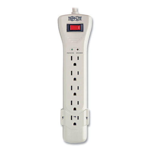 Image of Tripp Lite by Eaton SUPER7 Protect It! Surge Suppressor, 7 AC Outlets, 7 ft Cord, 2,160 J, Light Gray