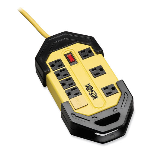 Image of Tripp Lite by Eaton TLM812GF Power It! Safety Power Strip with GFCI Plug, 8 Outlets, 12 ft Cord, Yellow/Black