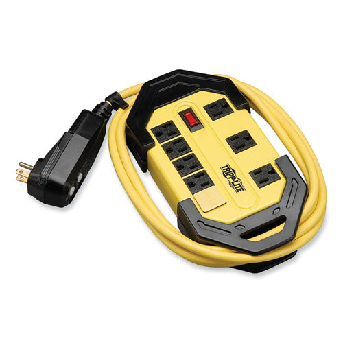 Image of Tripp Lite by Eaton TLM812GF Power It! Safety Power Strip with GFCI Plug, 8 Outlets, 12 ft Cord, Yellow/Black