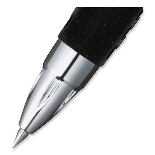 Image of uniball® 1790923 207 Ultra Micro Gel Pen, Retractable, Ultra-Micro 0.38 mm, Blue Ink, Clear/Black Barrel