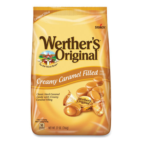 Image of Werther's® Original® SUL46055 Hard Candies, Caramel, 27 oz Bag