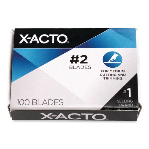 Image of X-ACTO® X602 No. 2 Bulk Pack Blades For X-Acto Knives, 100/box