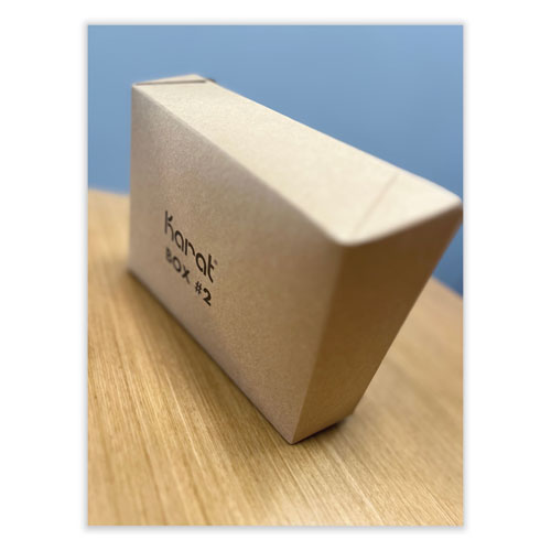 Image of GEN KS10121 Reclosable Kraft Take-Out Box, 54 oz, 8.51 x 6.3 x 1.8, Brown, Paper, 200/Carton