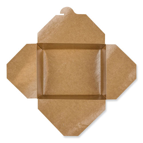 Image of GEN KS10121 Reclosable Kraft Take-Out Box, 54 oz, 8.51 x 6.3 x 1.8, Brown, Paper, 200/Carton