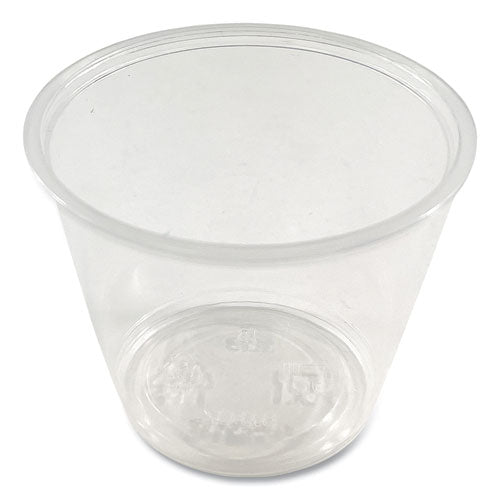 Image of Boardwalk® BWKPRTN55TS Souffle/Portion Cups, 5.5 oz, Plastic, Translucent, 2,500/Carton