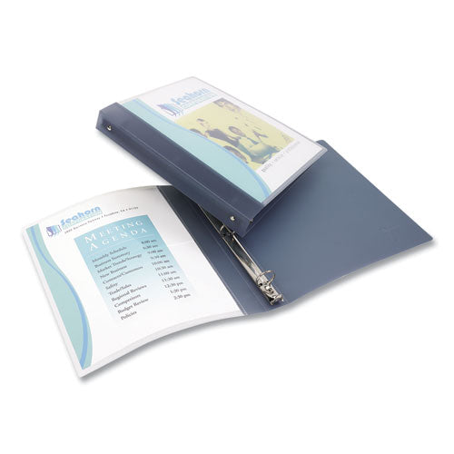Image of Avery® 17676 Flexible View Binder With Round Rings, 3 Rings, 1" Capacity, 11 X 8.5, Gray