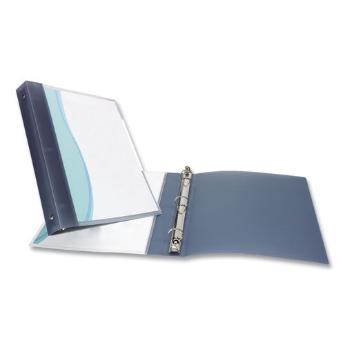 Image of Avery® 17676 Flexible View Binder With Round Rings, 3 Rings, 1" Capacity, 11 X 8.5, Gray