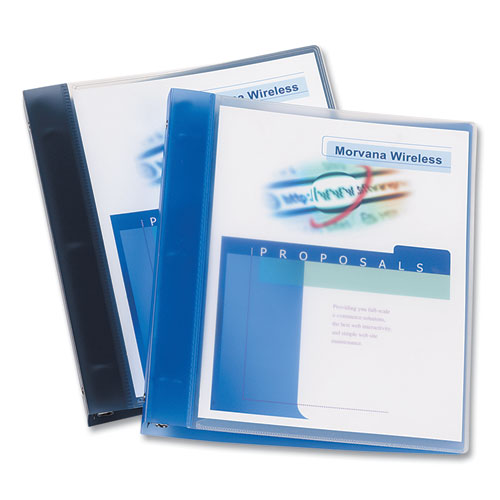 Image of Avery® 17675 Flexible View Binder With Round Rings, 3 Rings, 1" Capacity, 11 X 8.5, Blue