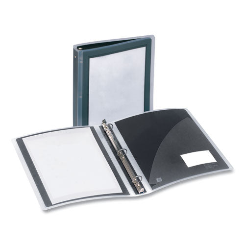 Image of Avery® 17637 Flexi-View Binder With Round Rings, 3 Rings, 1.5" Capacity, 11 X 8.5, Black