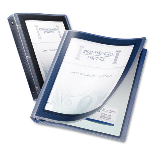 Image of Avery® 17686 Flexi-View Binder With Round Rings, 3 Rings, 1" Capacity, 11 X 8.5, Black