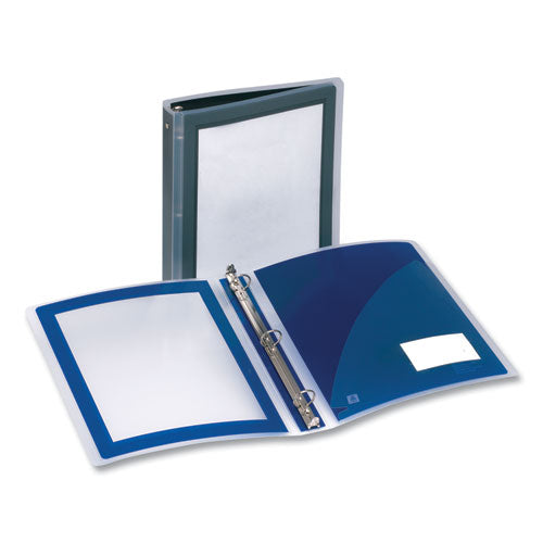 Image of Avery® 17686 Flexi-View Binder With Round Rings, 3 Rings, 1" Capacity, 11 X 8.5, Black