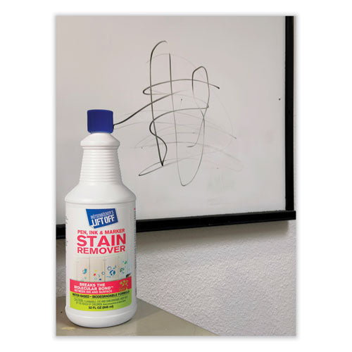 Image of Motsenbocker's Lift-Off® 409-03 Lift Off #3: Pen, Ink And Marker Graffiti Remover, 32 Oz Pour Bottle, 6/carton