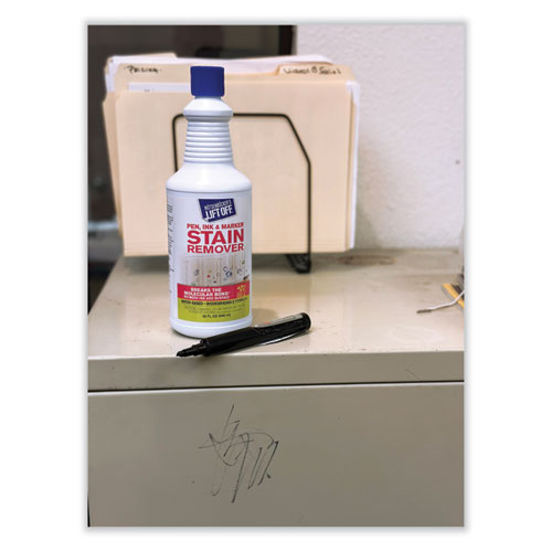 Image of Motsenbocker's Lift-Off® 409-03 Lift Off #3: Pen, Ink And Marker Graffiti Remover, 32 Oz Pour Bottle, 6/carton