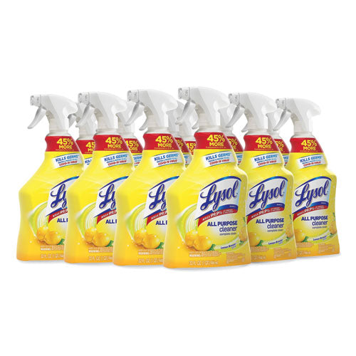 Image of LYSOL® Brand 19200-75352 Ready-To-Use All-Purpose Cleaner, Lemon Breeze, 32 Oz Spray Bottle, 12/carton