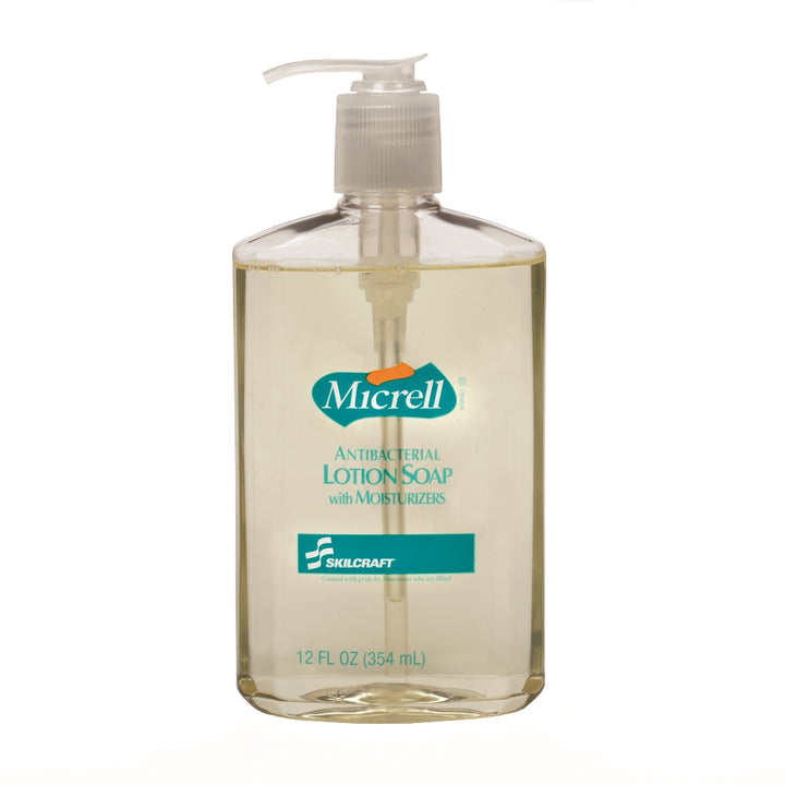 Image of MICRELL® SKILCRAFT® Antibacterial Lotion Soap - Pump Bottle - 12 oz