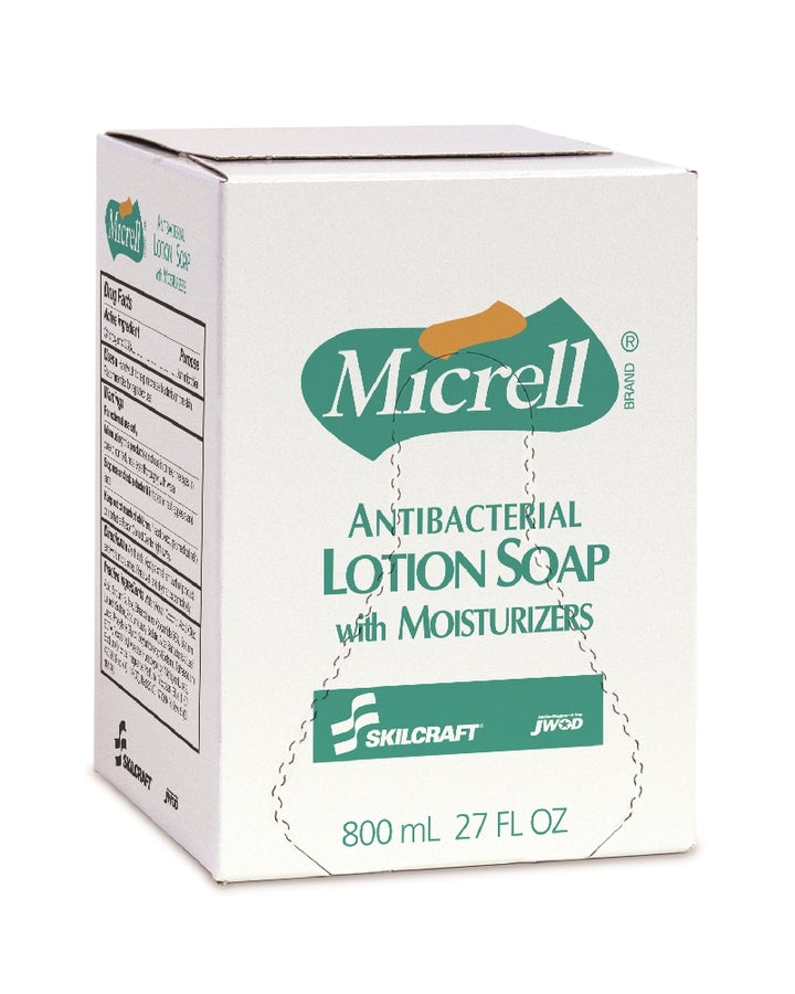 Image of MICRELL® SKILCRAFT® Antibacterial Lotion Soap, 800 mL Dispenser Refill, 1 Each
