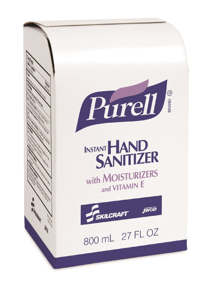 Image of PURELL® SKILCRAFT® Advanced Instant Hand Sanitizer with Biobased Content, 800 mL Dispenser Refill for 4510-01-521-9867 or 4510-01-521-9868
