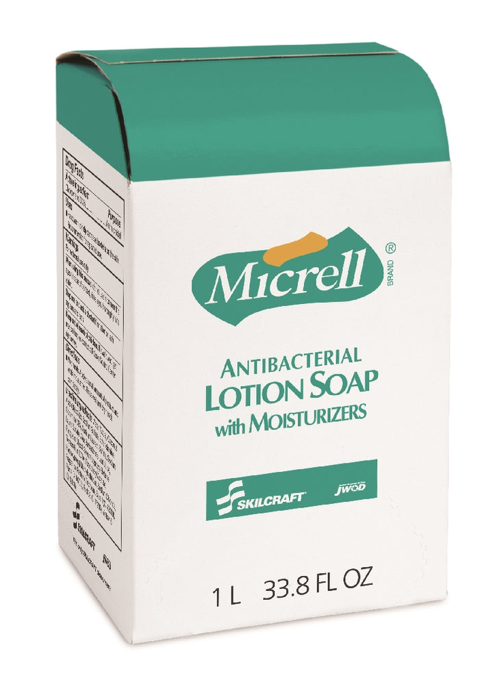 Image of MICRELL® SKILCRAFT® Antibacterial Lotion Soap, 1000 mL Dispenser Refill