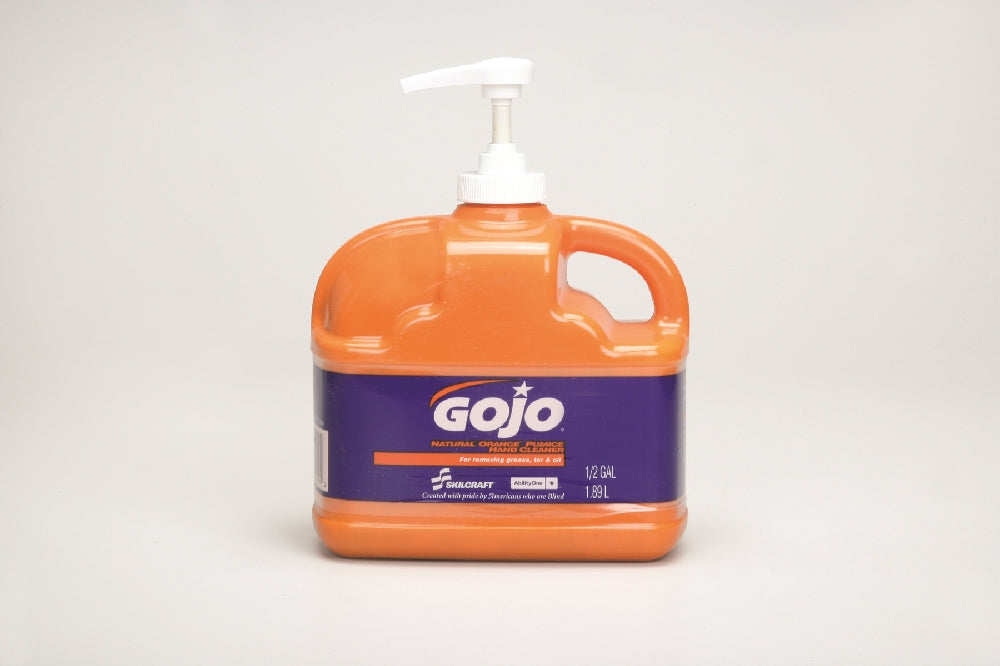Image of GOJO® SKILCRAFT® Natural Orange Pumice Hand Cleaner, 1/2 Gallon Pump Bottle