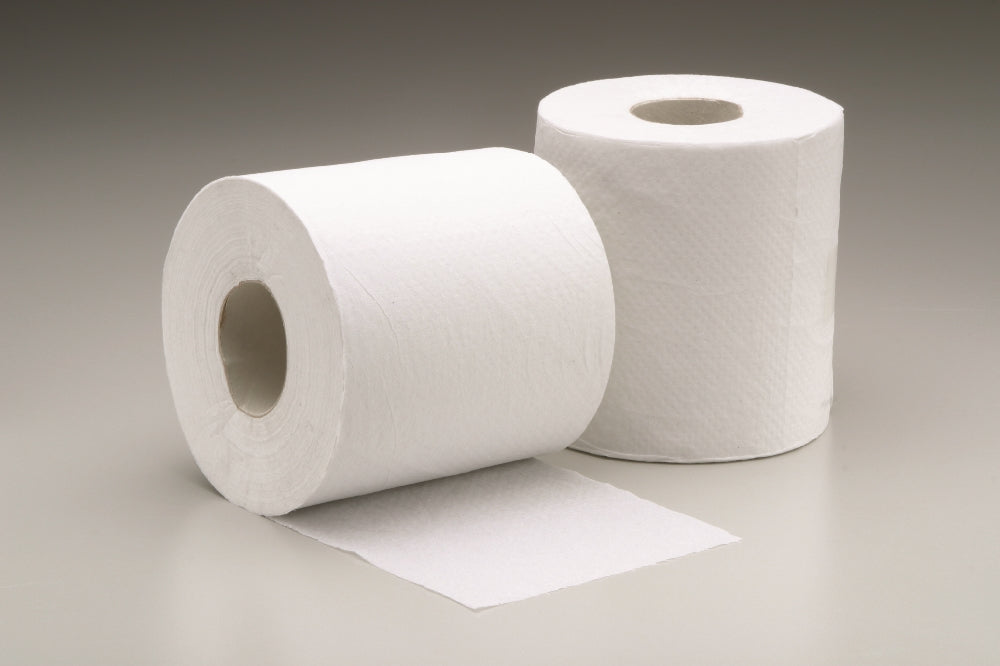 Image of SKILCRAFT® Toilet Tissue, Waterproof Navy Pack, 4-1/2" x 4-1/2" - 1000 Sheets/Roll