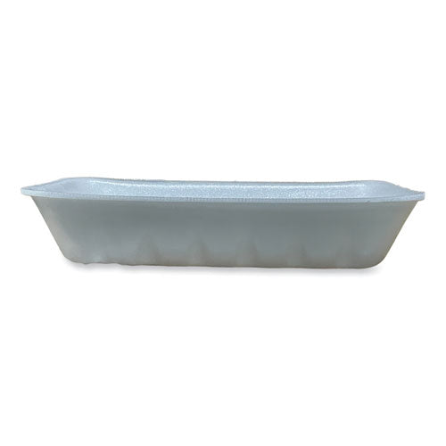 Image of General Supply Meat Trays, #10K, 10.75 x 5.95 x 1.87, White, Foam, 250/Carton