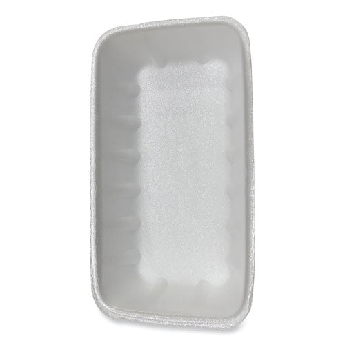 Image of General Supply Meat Trays, #10K, 10.75 x 5.95 x 1.87, White, Foam, 250/Carton