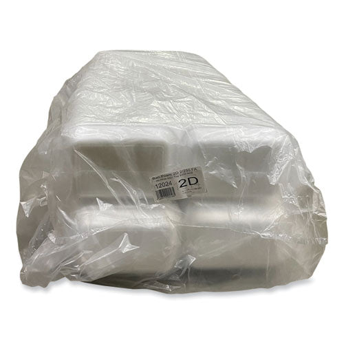 Image of General Supply Meat Trays, #2D, 8.56 x 6.1 x 1.2, White, Foam, 500/Carton