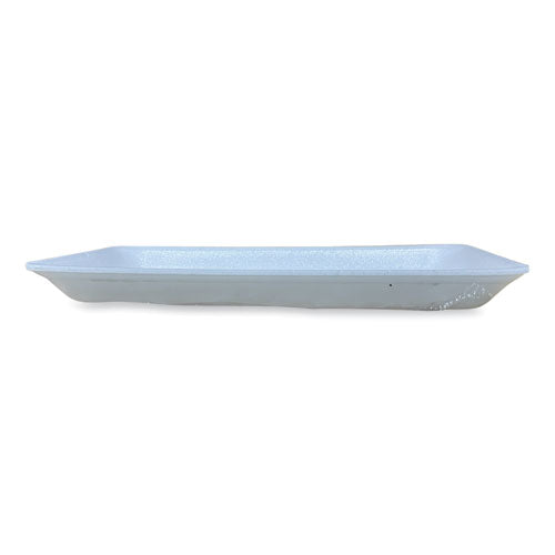 Image of GEN 15PWH Meat Trays, #15P, 14.44 x 7.88 x 1.37, White, Foam, 200/Carton