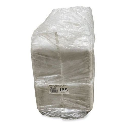 Image of GEN 16SWH Meat Trays, #16S, 11.63 x 7.25 x 0.54, White, Foam, 250/Carton