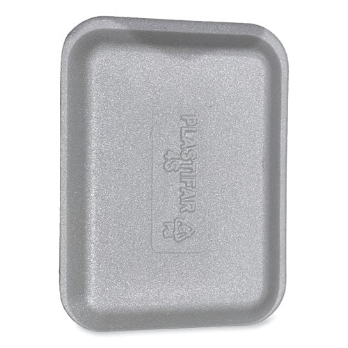 Image of General Supply Meat Trays, #4S, 9.5 x 7.25 x 0.5, White, Foam, 500/Carton