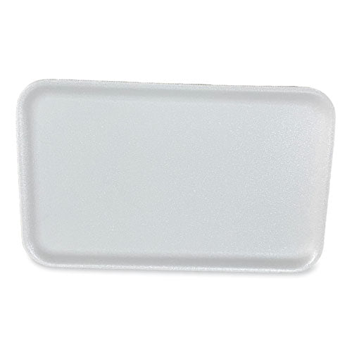 Image of GEN 16SWH Meat Trays, #16S, 11.63 x 7.25 x 0.54, White, Foam, 250/Carton